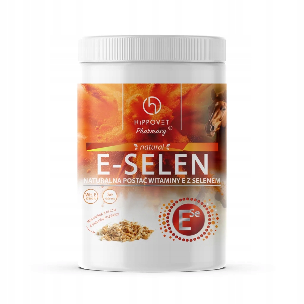 Vitamín E-selen pro koně Hippovet Pharmacy 1 kg svaly regenerace