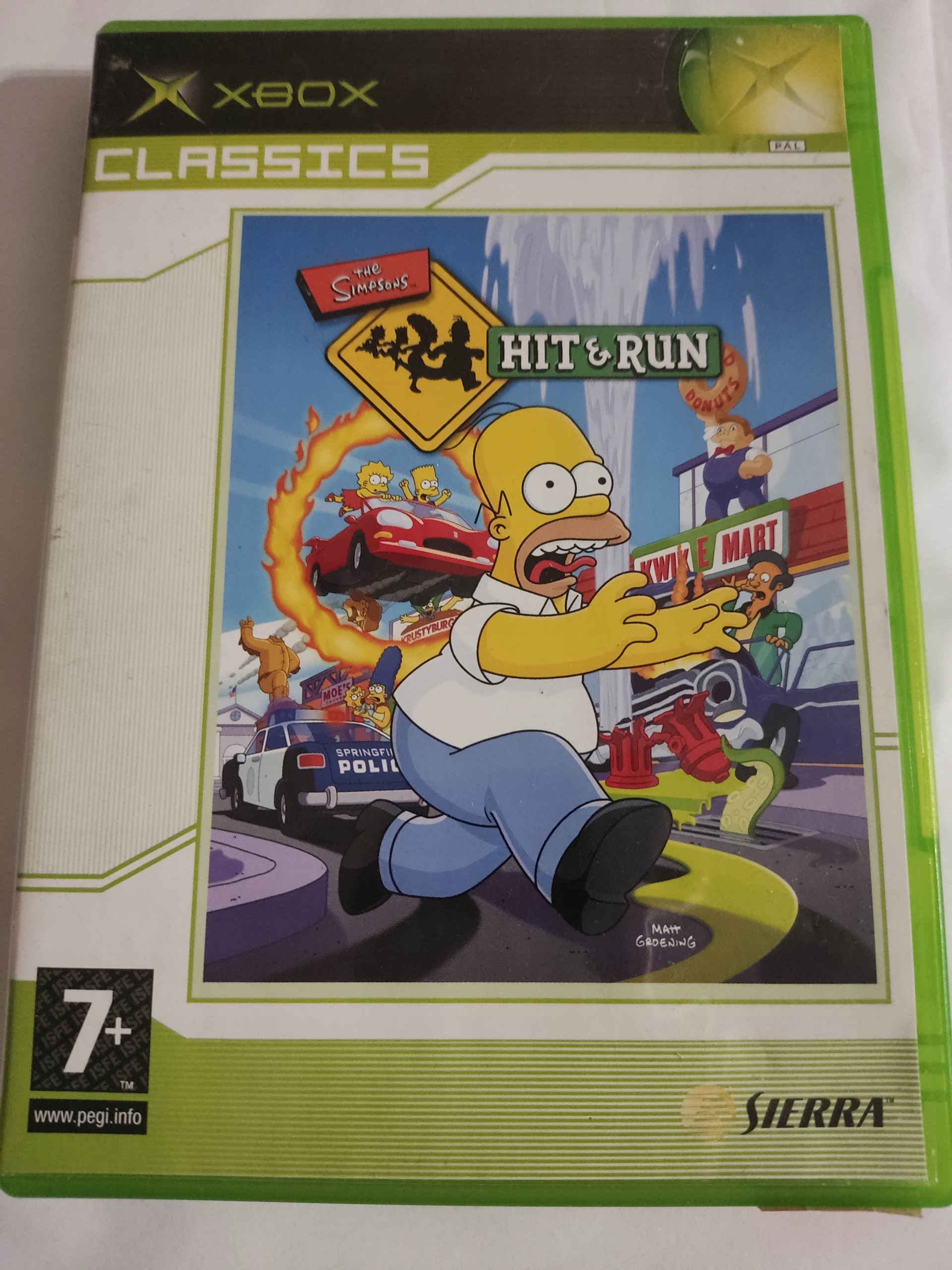 XBOX SIMPSONS HIT & RUN GRA X BOX
