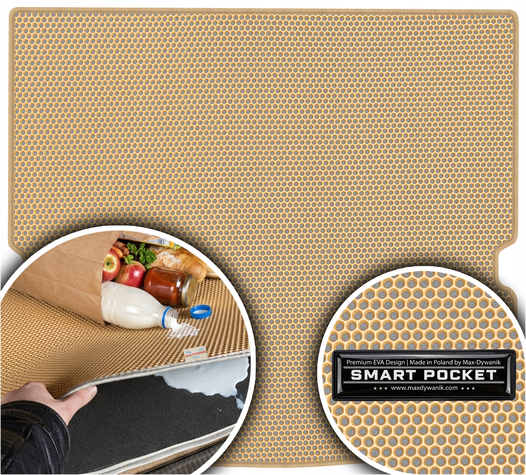 Hyundai ix55 Suv 5os 2006-2012 Vložka do zavazadlového prostoru Eva Smart Pocket Béžová