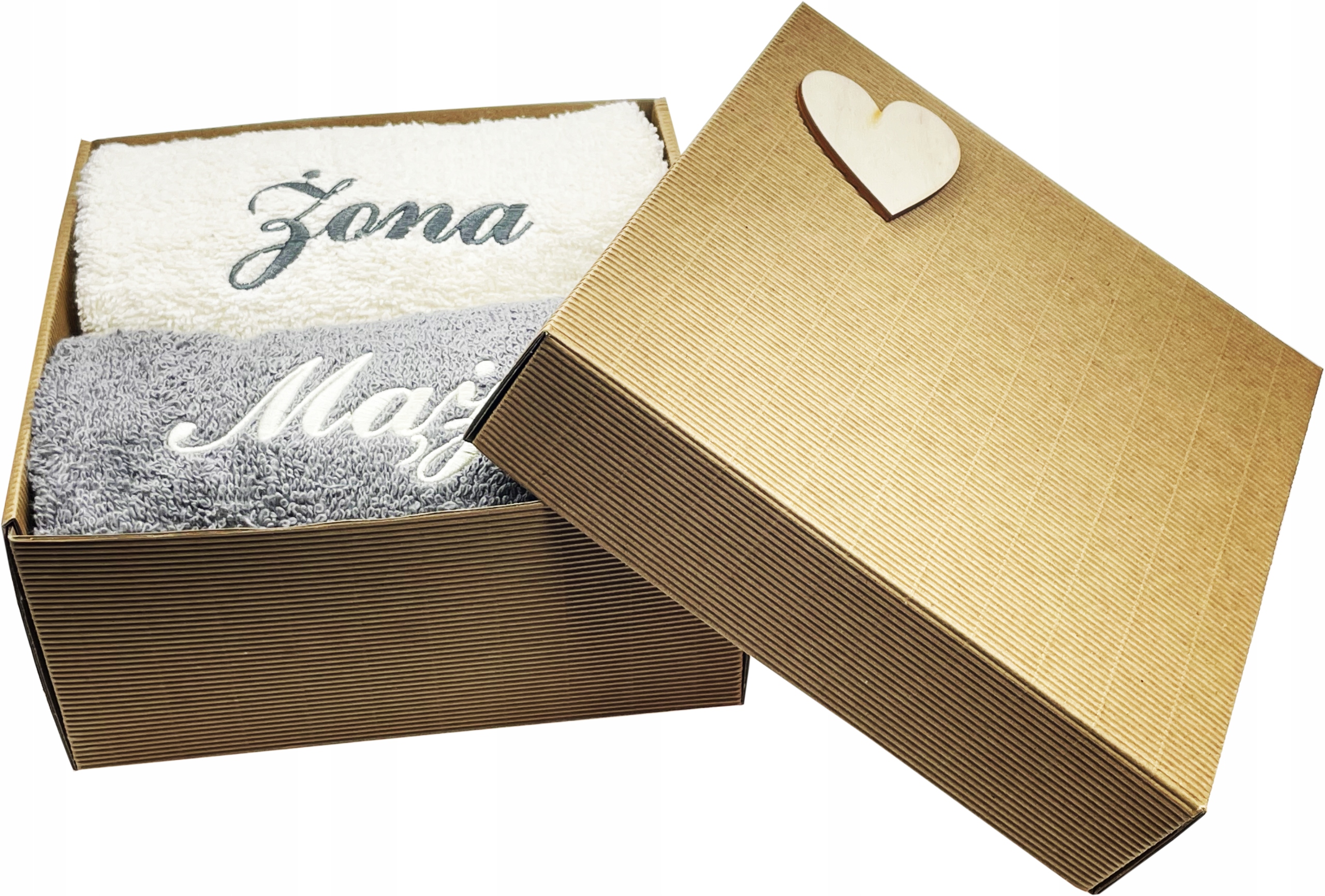 

Na Ślub Ręczniki Z Haftem w pudełku