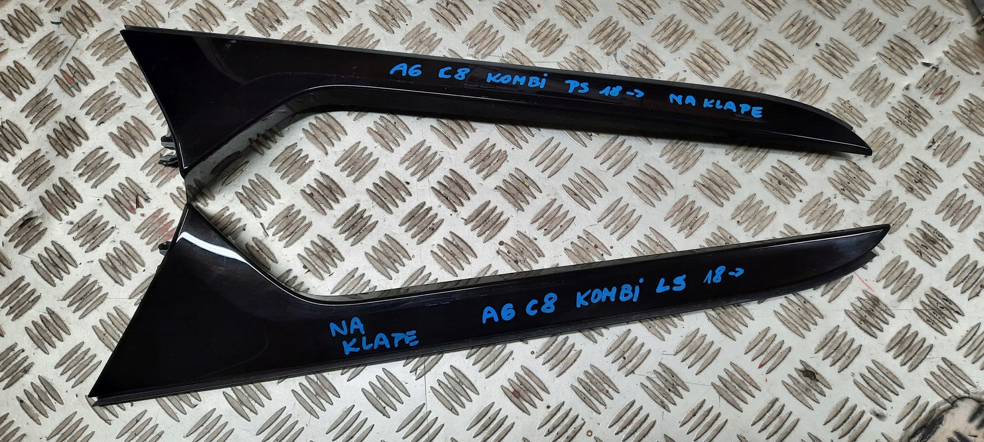 spoiler moulding for the bonnet AUDI A6 C8 KOM 18->