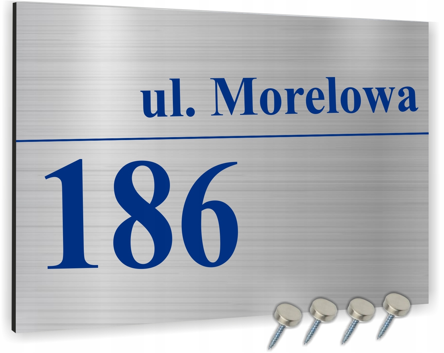 Tabliczka ADRESOWA ALUMINIOWA Tablica NUMER DOMU