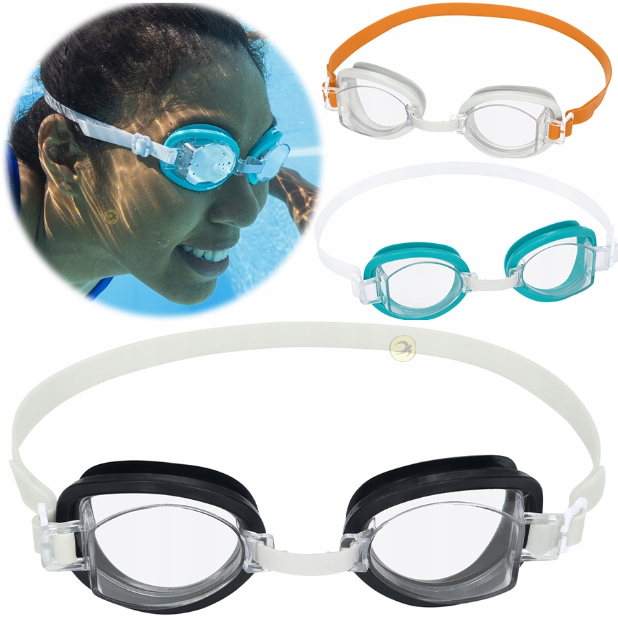 

Okularki Do Pływania Okulary Bestway 21097 +14 Lat