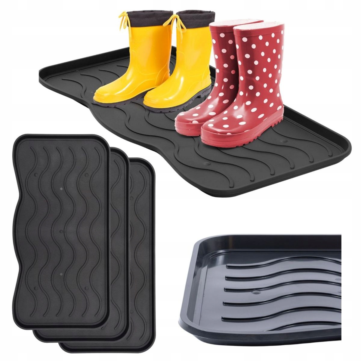 Podložka pod boty Podložka Odkapávač na obuv Stěračka 38x75cm Set 3ks