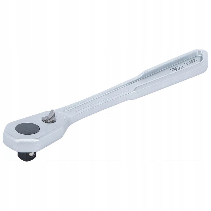 Přepínatelná ráčna extra plochá, jemně zoubkovaná, 10 mm (3/8"), Bgs