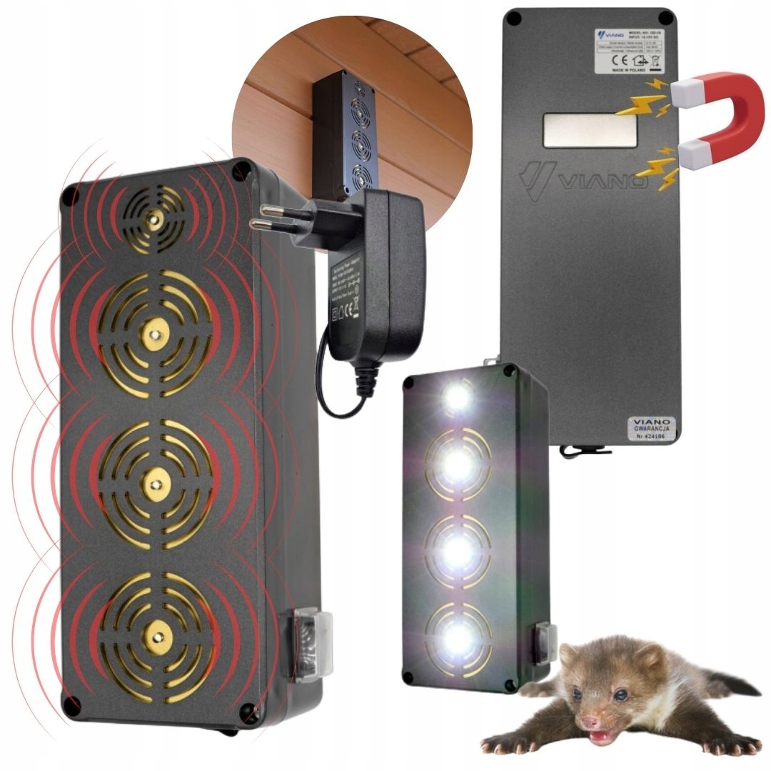 King-led – Profesionální Ultrazvukový Odpuzovač S Bleskovými Diodami