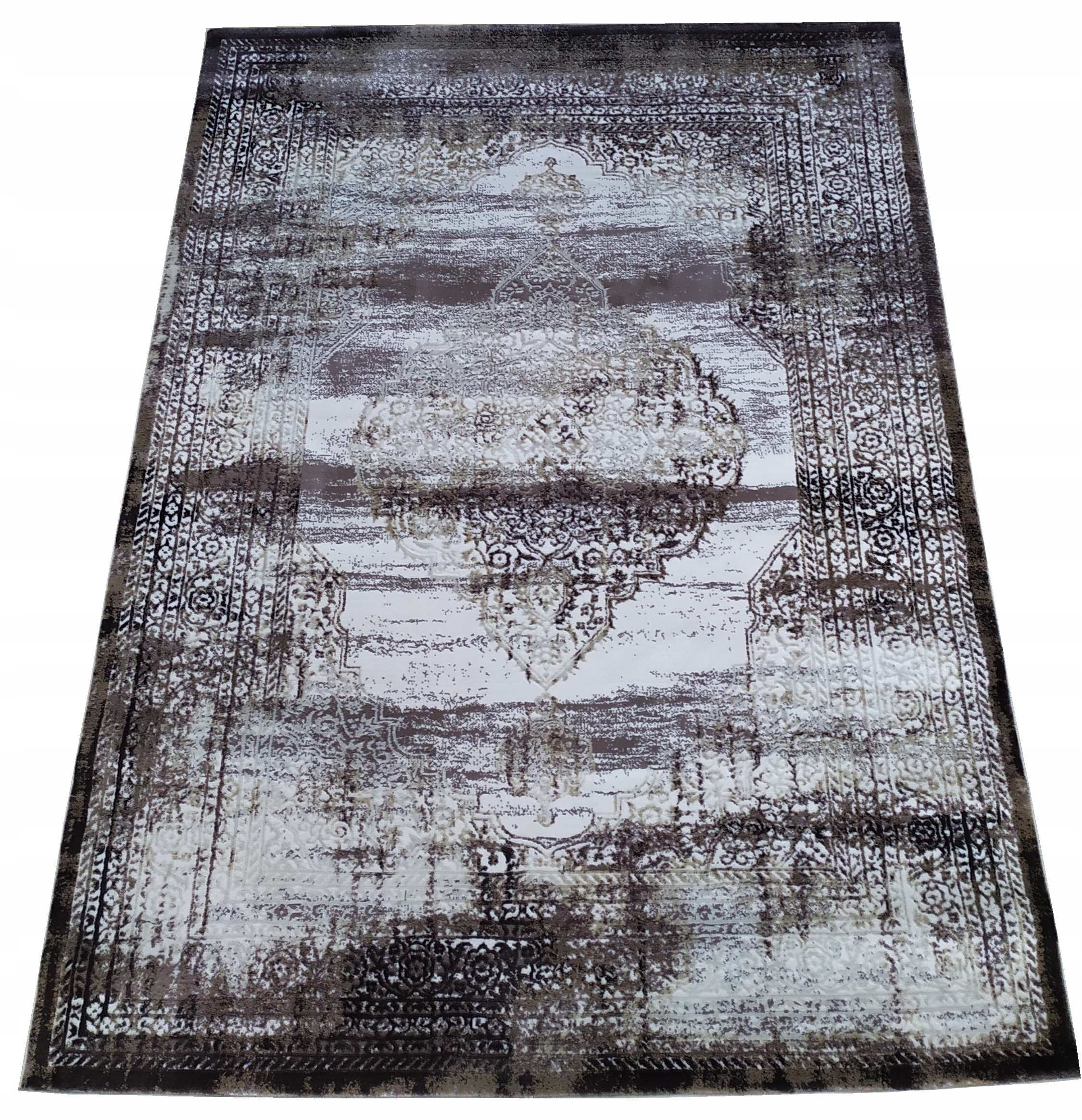 Koberec 120x180 Vintage Lesk Vyšívaný Softový Vzor