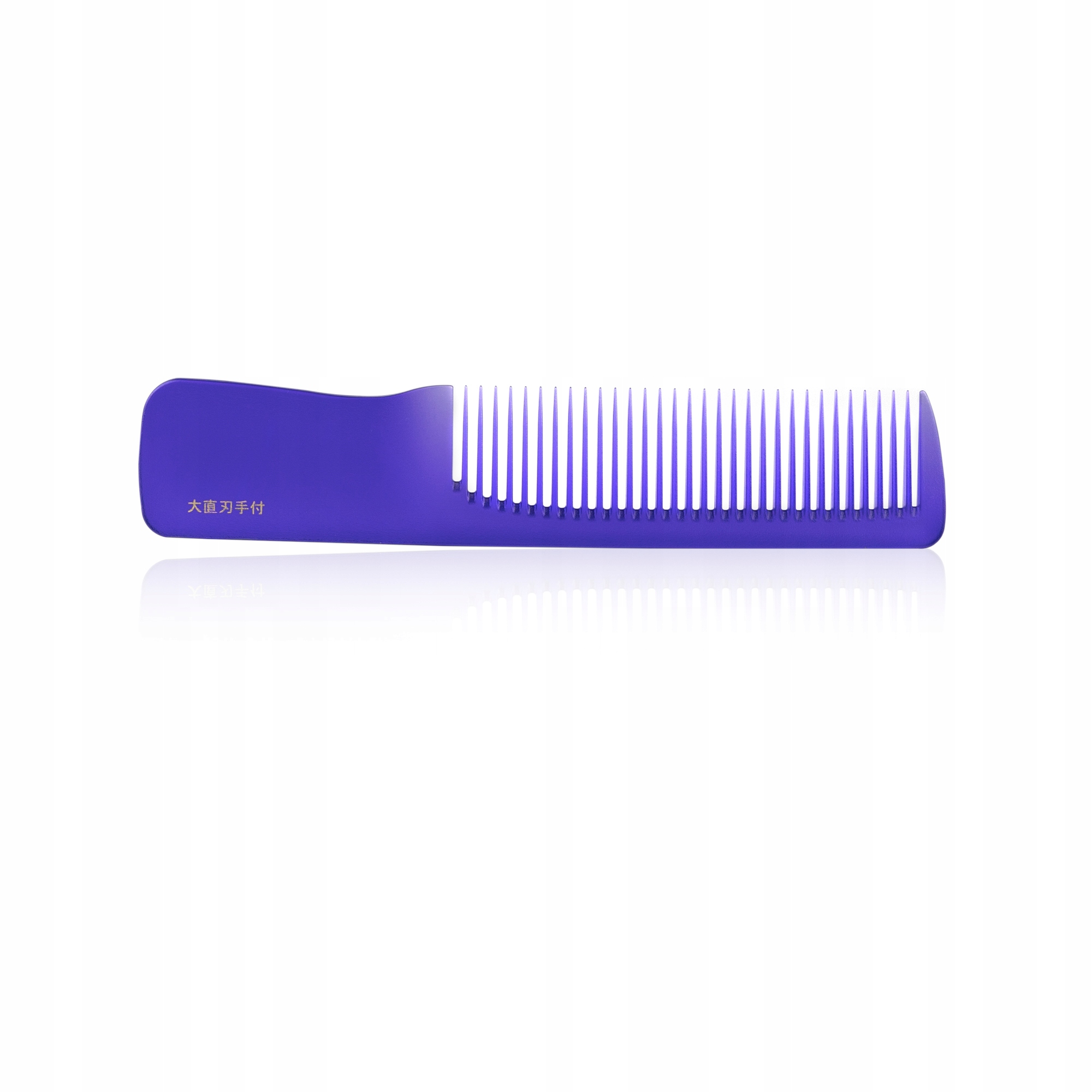 Kadeřnický hřeben s širokou rukojetí Leader Comb Pcs Purple (fialový)