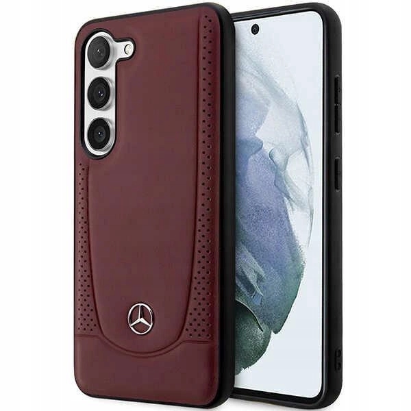 Pouzdro Mercedes Leather Urban Bengale pro Samsung Galaxy S23+ Plus červené