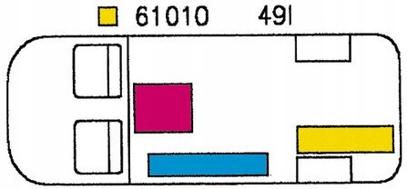 ZBIORNIK NA WODE CZYSTA 49 l VW T4 T5 T6 90 Part number 61010