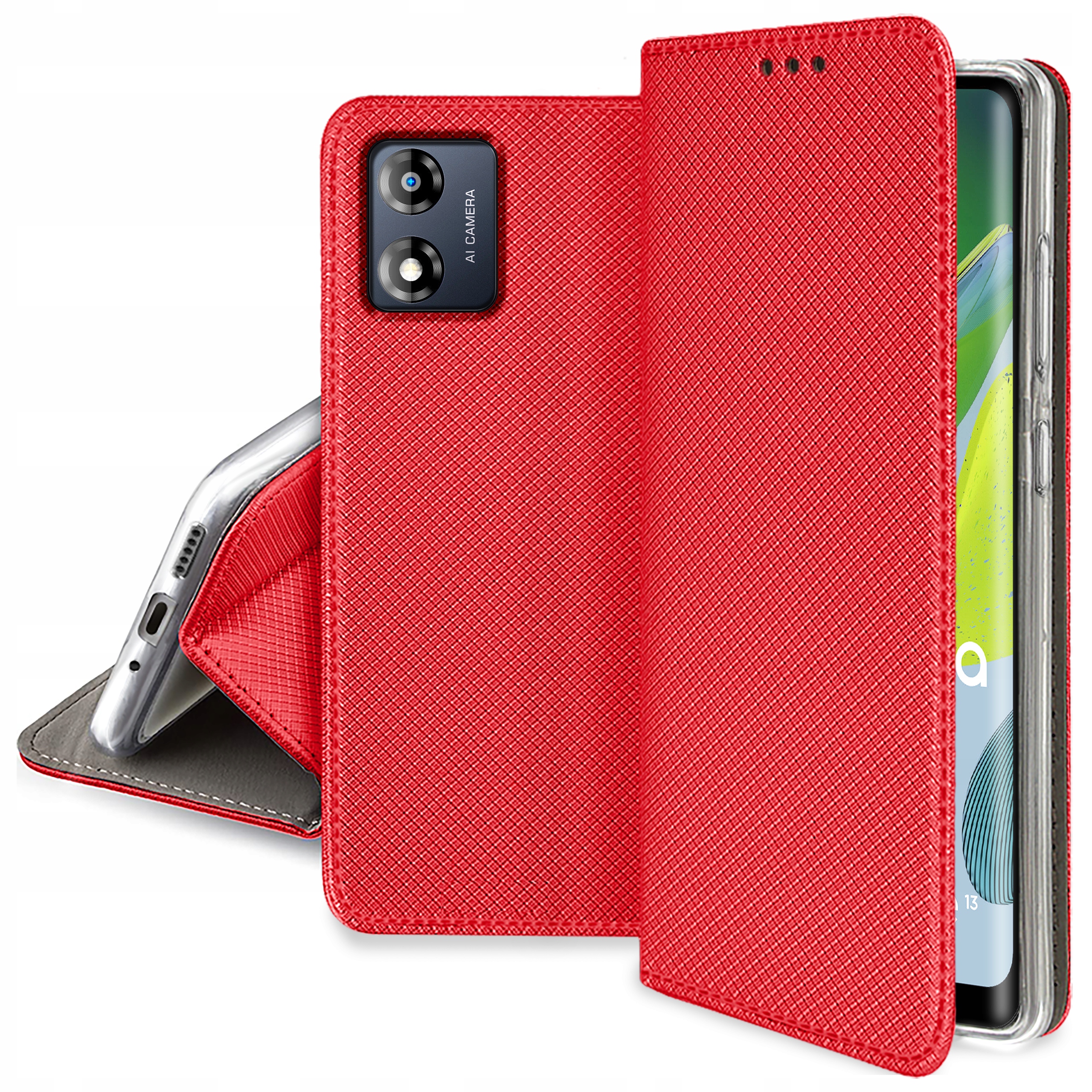 

Etui do Motorola Moto E13 Smart Magnet Case Szkło