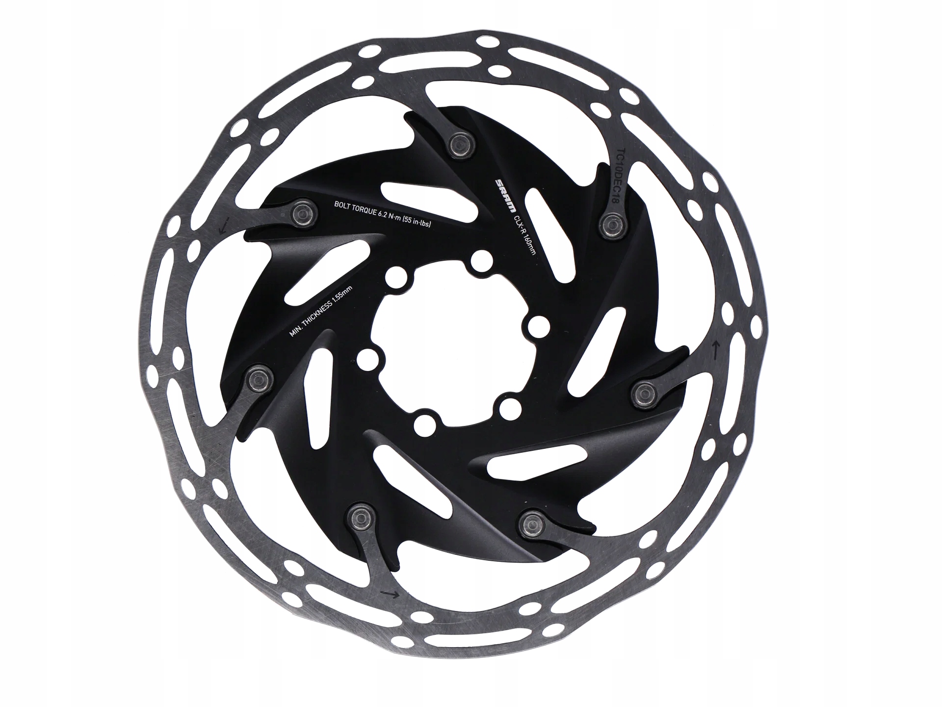 Sram Brzdový Kotouč Rotor Centerline X Road ø160mm, Cerná, 6- der, 2- díl