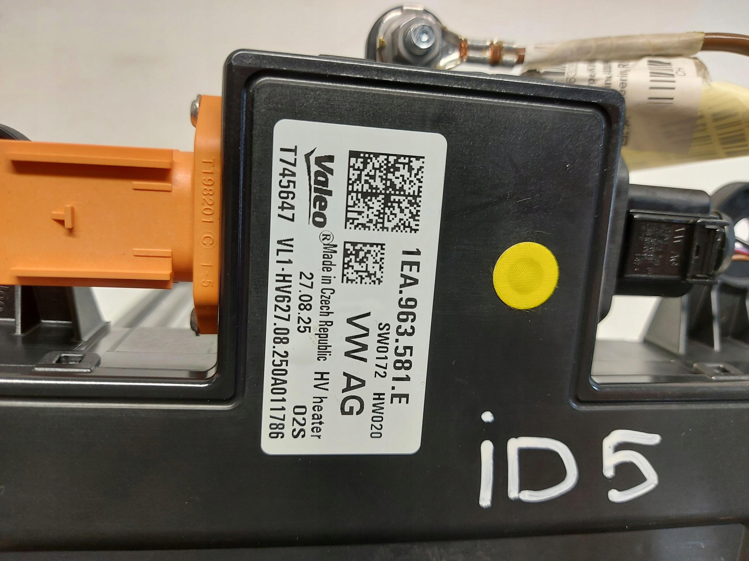VW ID5 GTX 11E heater electrical 1EA963581E
