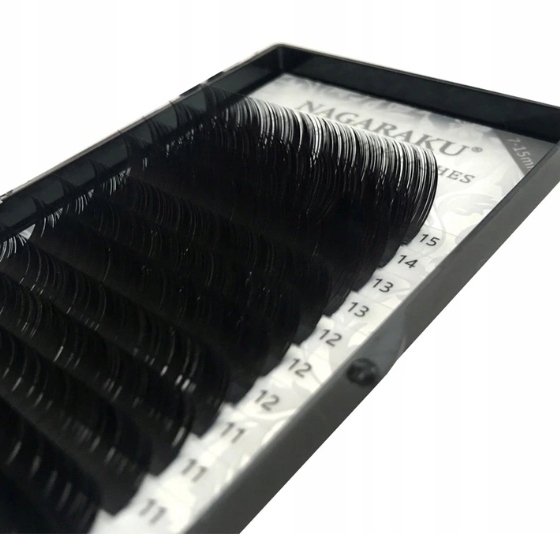 Rzęsy NAGARAKU MIX Premium C 0.10 7-15mm 16 pasków Stan opakowania oryginalne