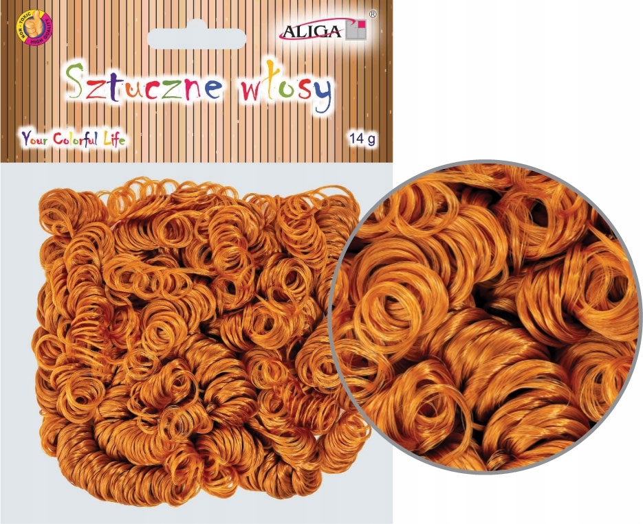 sztuczne włosy 14g BRĄZOWE | WLO-7721 — 4