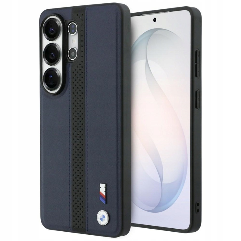 Pouzdro Bmw pro Galaxy S26 Ultra Magsafe Originální perforované modré Zadní Kryt