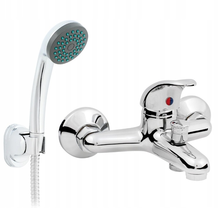 Bateria wannowo-prysznicowa ścienna chrom Hydroland B381