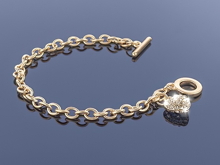 

Złota bransoletka Charms
