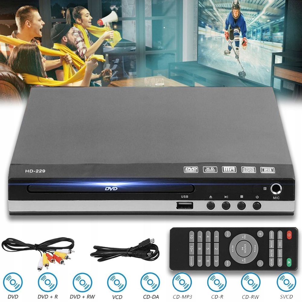 DVD Přehrávač S Výstupem Hdmi A Usb Vstupem, Přehrávač CD Uhd VCD