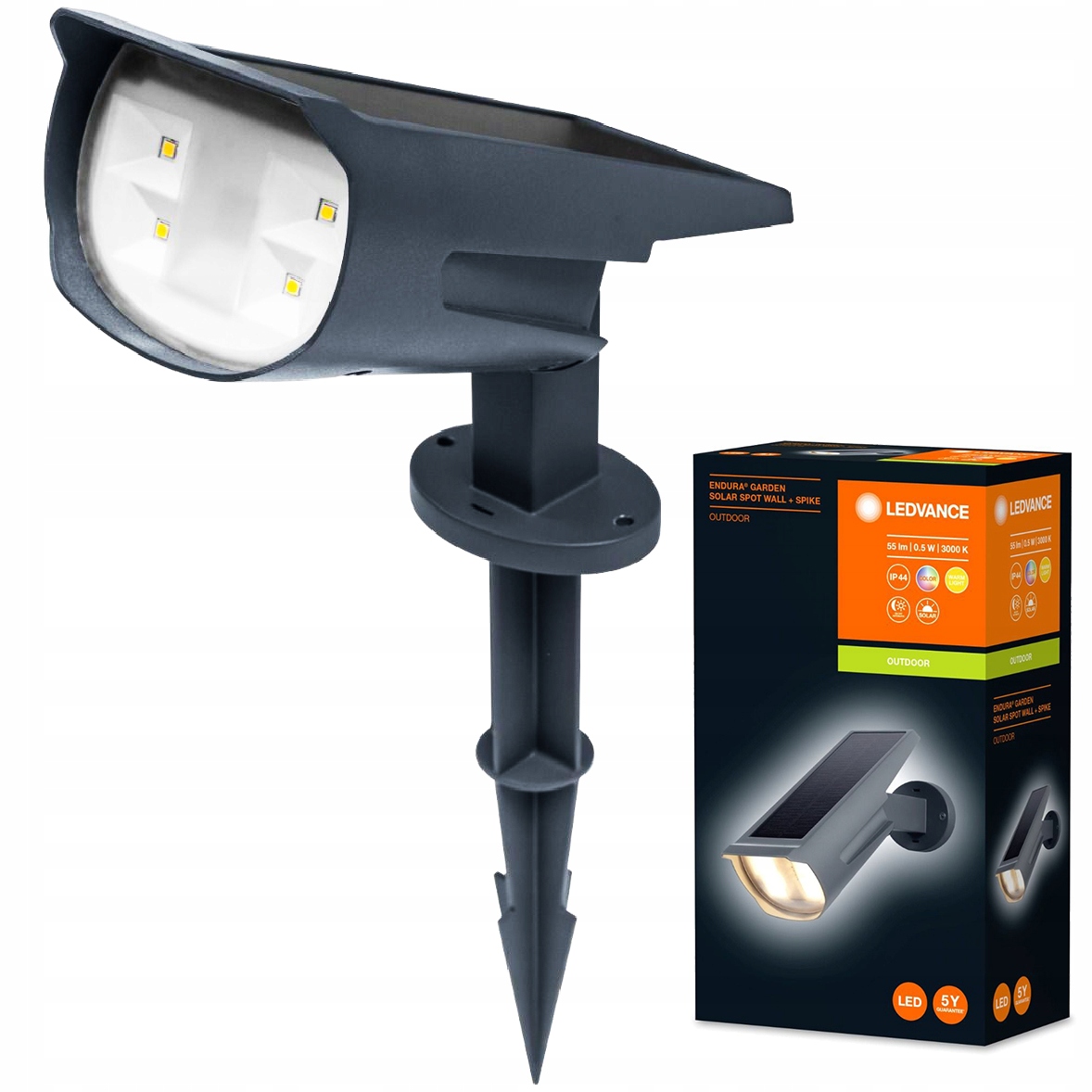 

Lampa solarna Wbijana ogrodowa Zewnętrzna Led