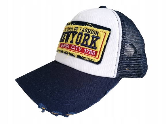 Czapka z daszkiem BEJSBOLÓWKA VINTAGE Siatka wzory