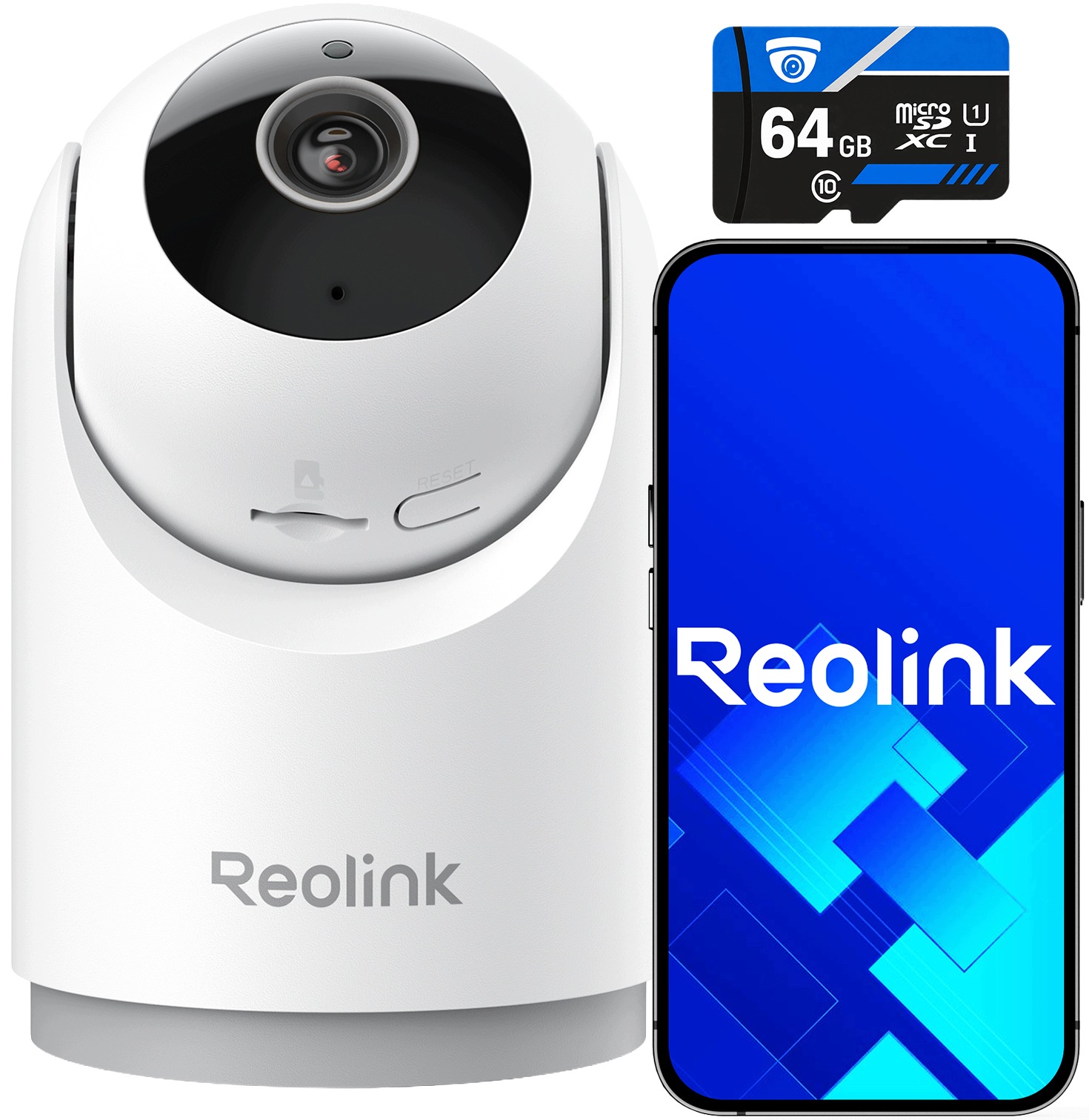 Ip kamera 5MPx vnitřní Reolink E331 WiFi Mikrofon MicroSD karta 64GB