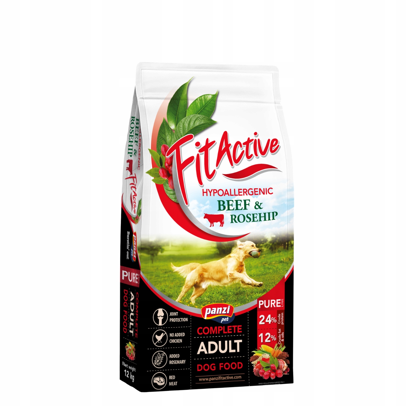 Fit Active Pure Hypoalergenní 12 kg krmivo hovězí Bez lepku