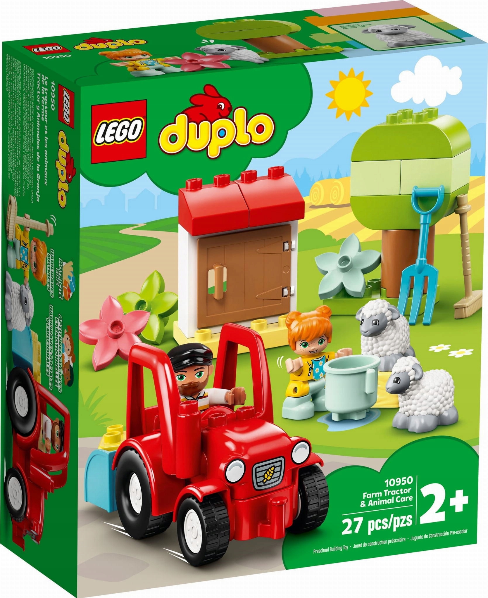 Lego 10950 Duplo Traktor a hospodářská zvířata Stavebnice Nové jako Dárek