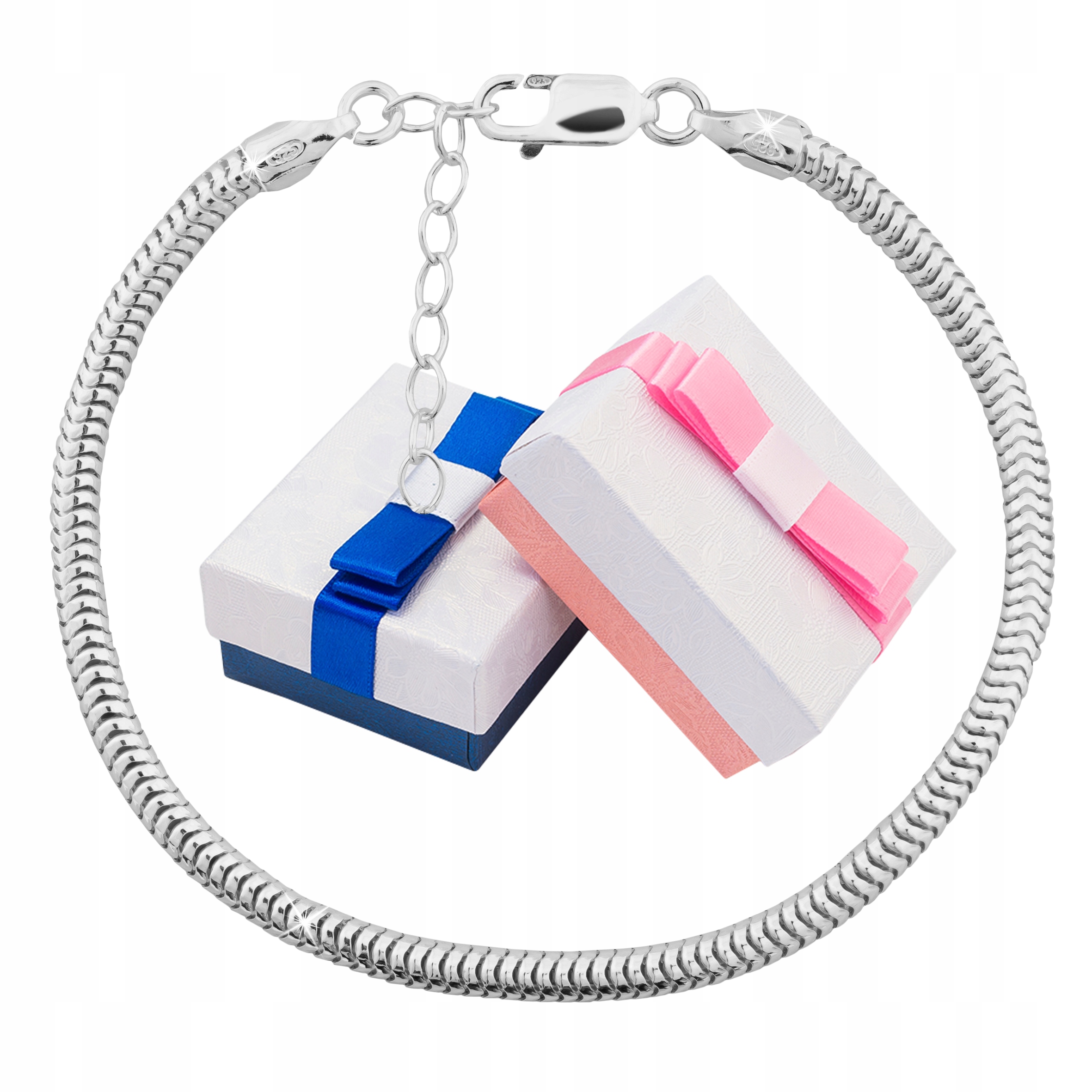 

Srebrna Bransoletka Modułowa Charms Srebro 925