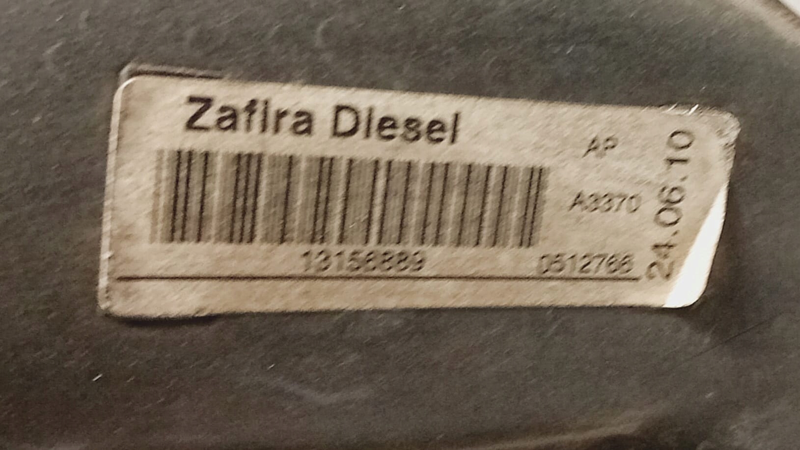 OPEL ZAFIRA B rohr Tankklappe 13159945