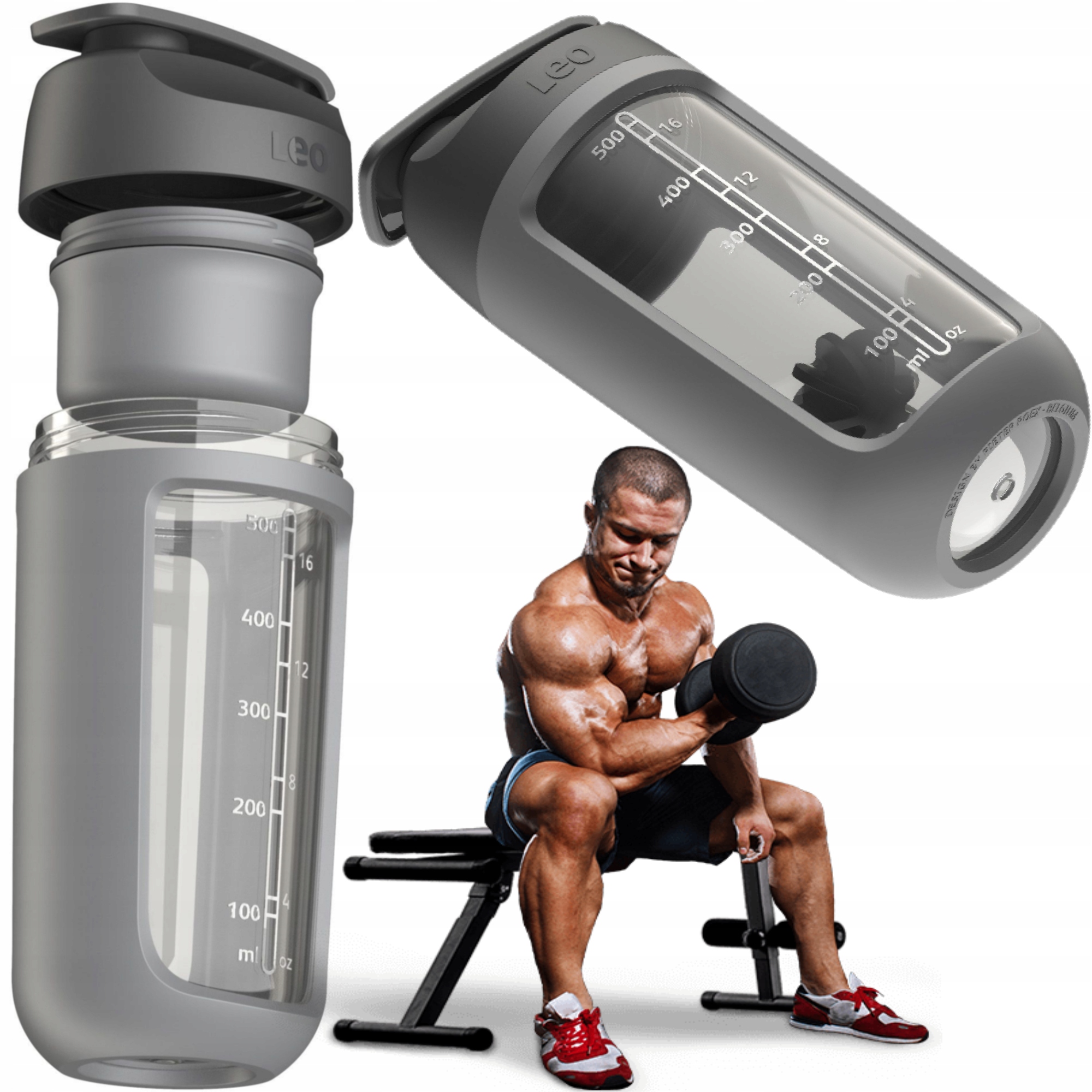 

BergHOFF Szczelny Shaker Do Odżywek Szejker 500 ml