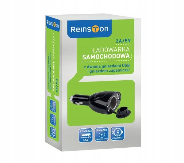 

Ładowarka samochodowa / rozdzielacz Reinston 2xUSB