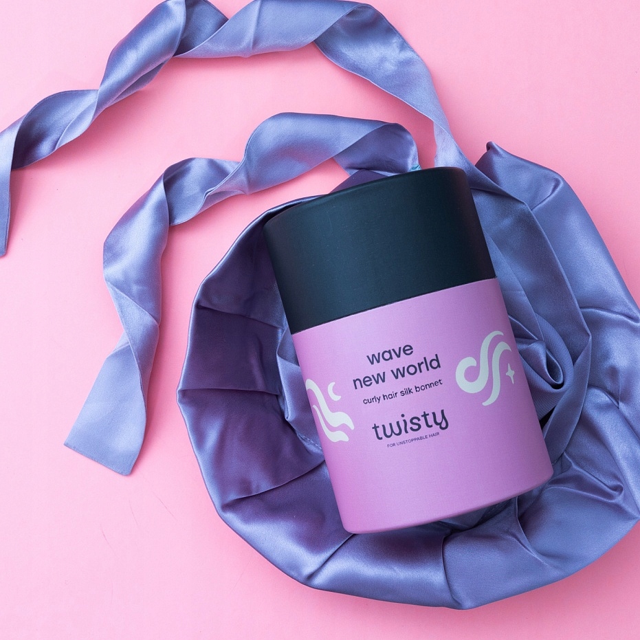 Czepek DO SPANIA JEDWABNY włosy KRĘCONE DŁUGIE ochronny PIELĘGNACJA WŁOSÓW Marka TWISTY