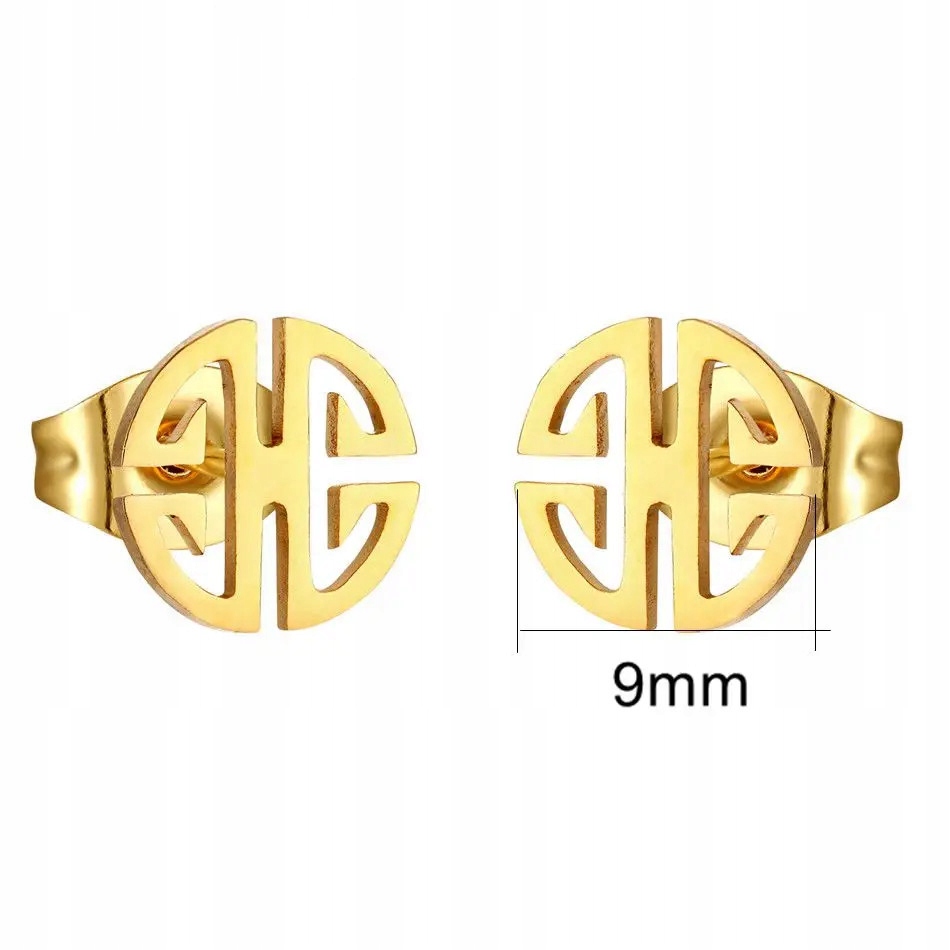 KOLCZYKI ZŁOTE KÓŁKA DŁUGOWIECZNOŚĆ STAL CHIRURGICZNA Marka Stainless steel