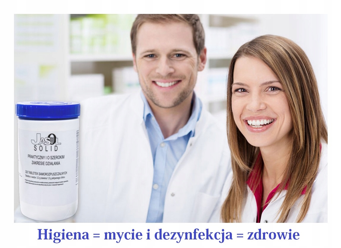 Tabletki chlorowe do dezynfekcji JASOL SOLID 1kg Marka Jasol
