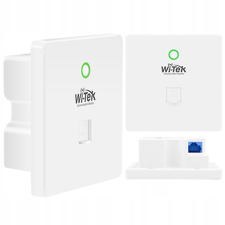 WiTek Punkt Dostępu WI-AP415 gniazdko Access Point Ap Wall 2 porty Ethernet