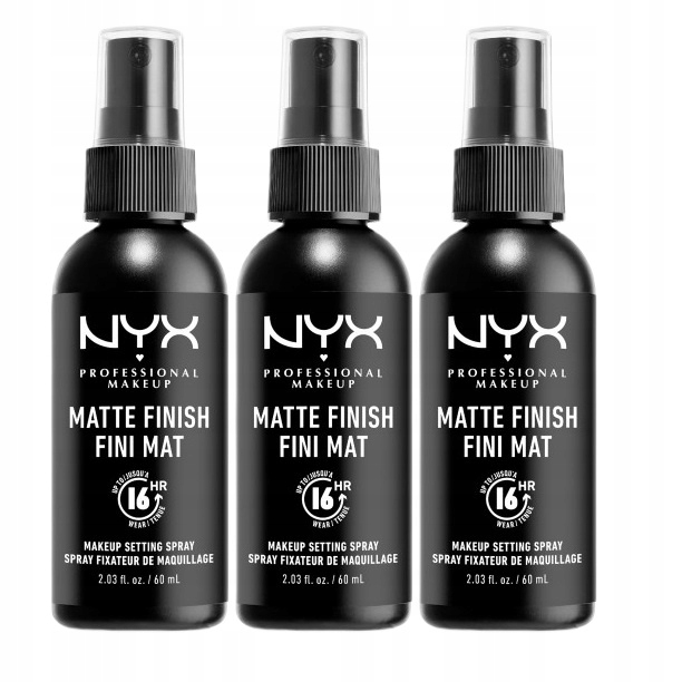 Matte Setting Spray Trio zestaw utrwalaczy do makijażu