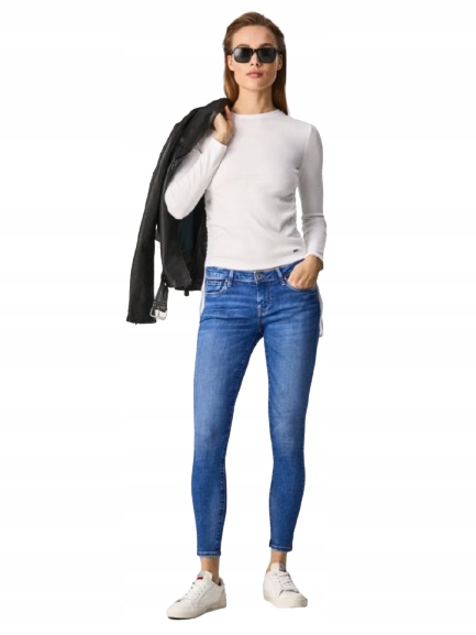 Pepe Jeans Dámské Džínové Kalhoty S Modrými Úzké Nohavice 28/28 2Z6