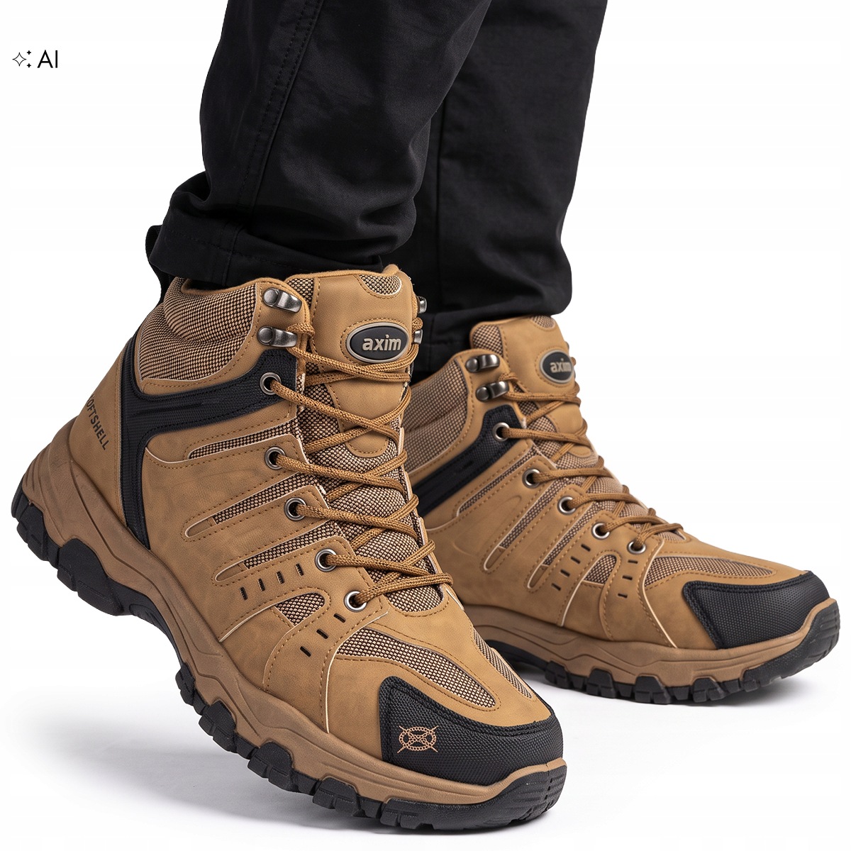 Kotníkové Boty Zateplené sportovní trekové boty Pevné a odolné SoftShell Axim 42