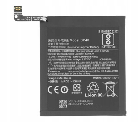 Bateria do Xiaomi Mi 9T Pro BP40 4000 mAh