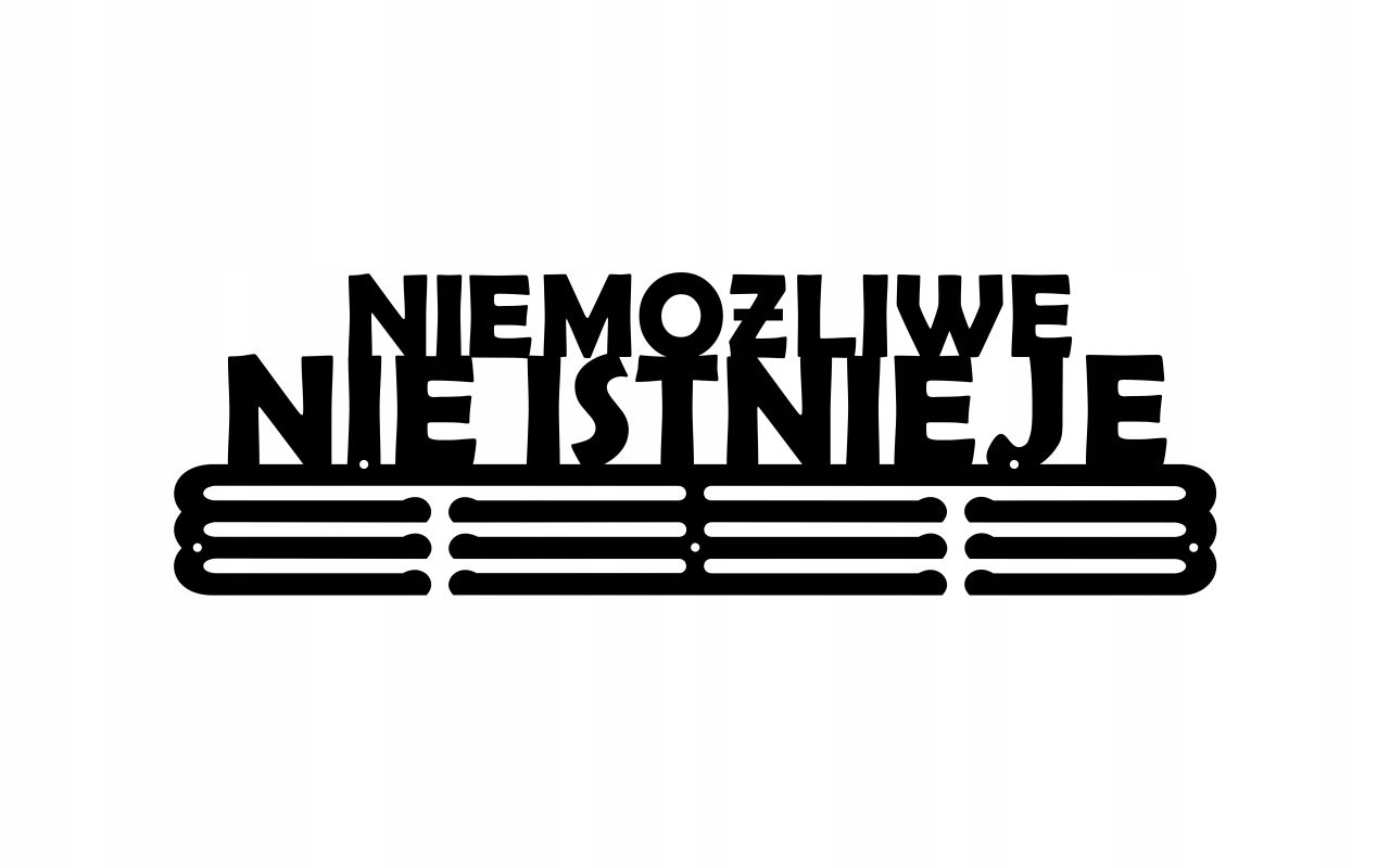 

Niemożliwe nie istnieje #2 Czarny Wieszak medale