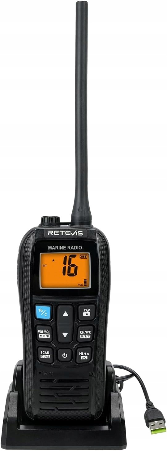 Retevis RM22 Vhf Vysílačka Dvoucestné Mořské Rádio Dlouhý Dosah
