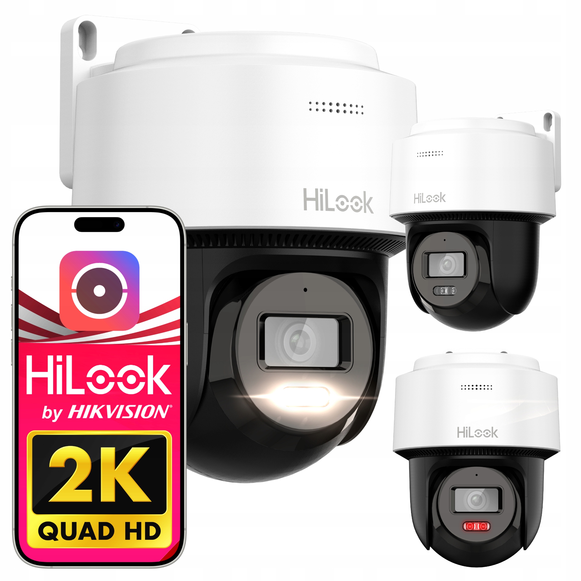 Kamera Obrotowa 4MPX Ip Śledzenie PoE Mikrofon Hilook By Hikvision