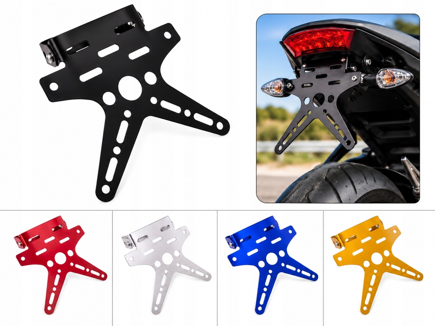 Ramka uchwyt mocowanie Tablicy Rejestracyjnej Motocykl Quad Atv