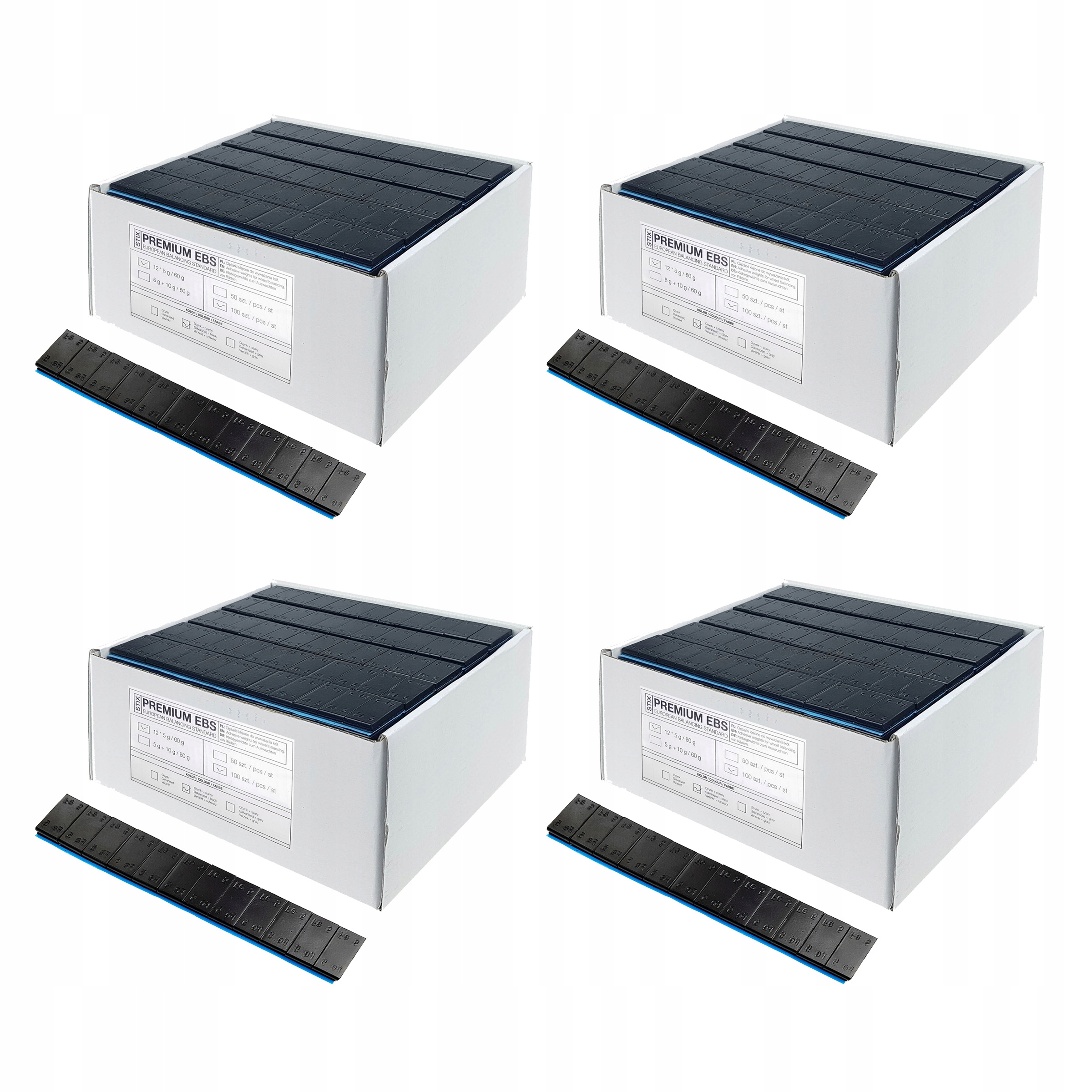 400szt Ciezarki Klejone do Felg Aluminiowych 5g