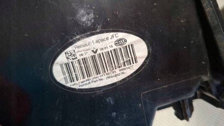 light rear rear part side left Renault Espace V (RFC) 265558327R
