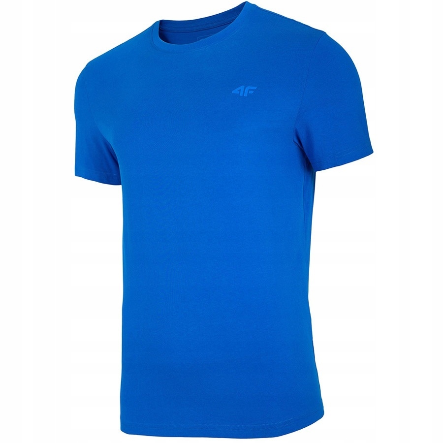 

4F Męska koszulka T-shirt basic bawełna Blue XXL