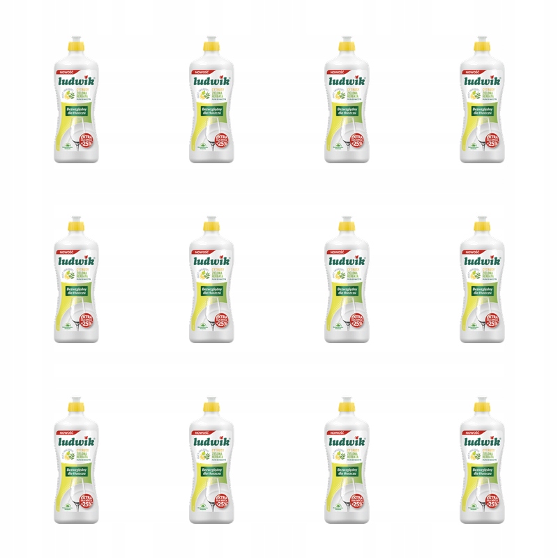Ludwik tekutý prostředek na mytí nádobí 900 g citrusy se zeleným čajem X12