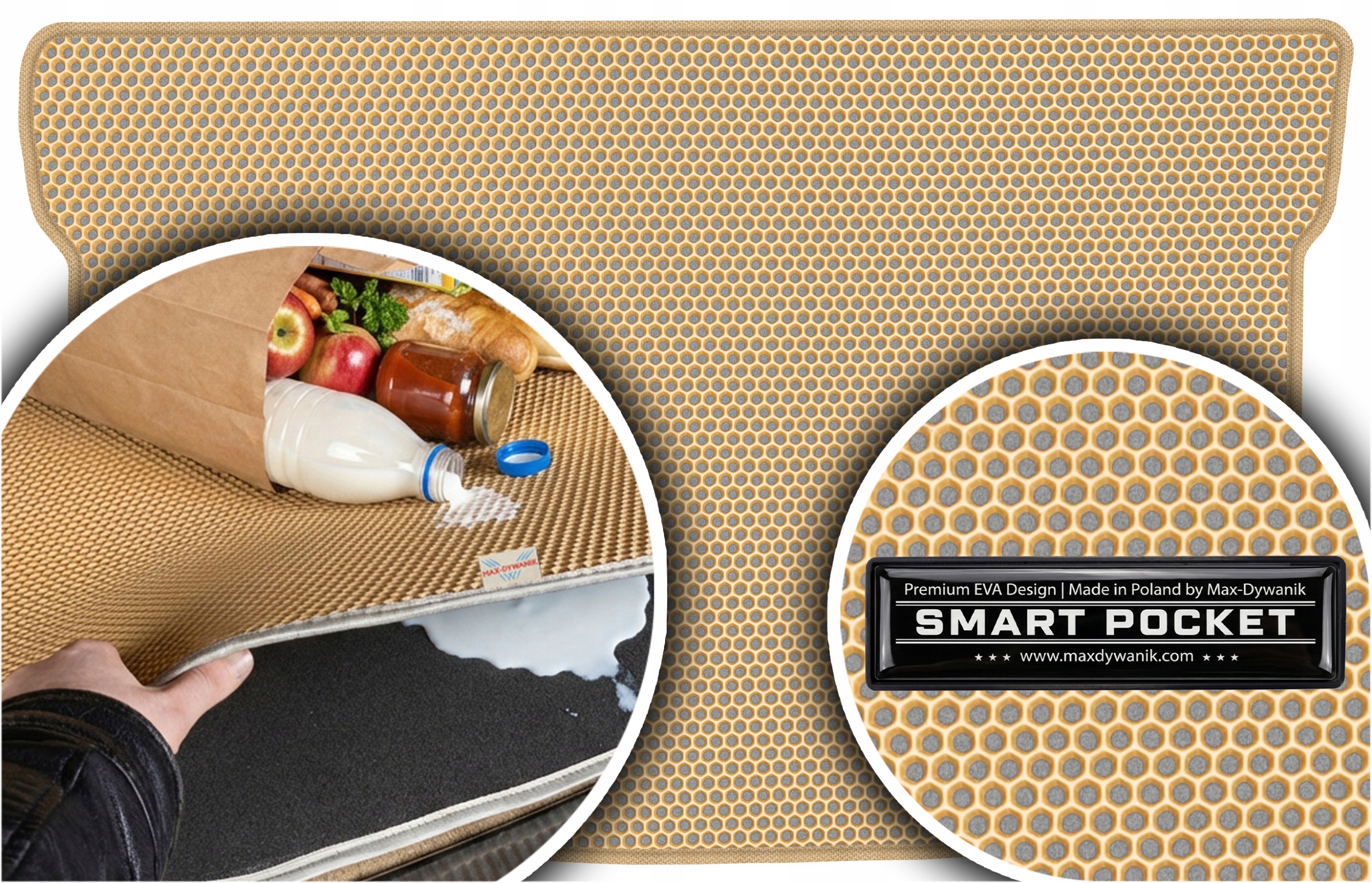 Mitsubishi Colt VI Hb 5D 2004-2012 Vložka do kufru Eva Smart Pocket Béžová