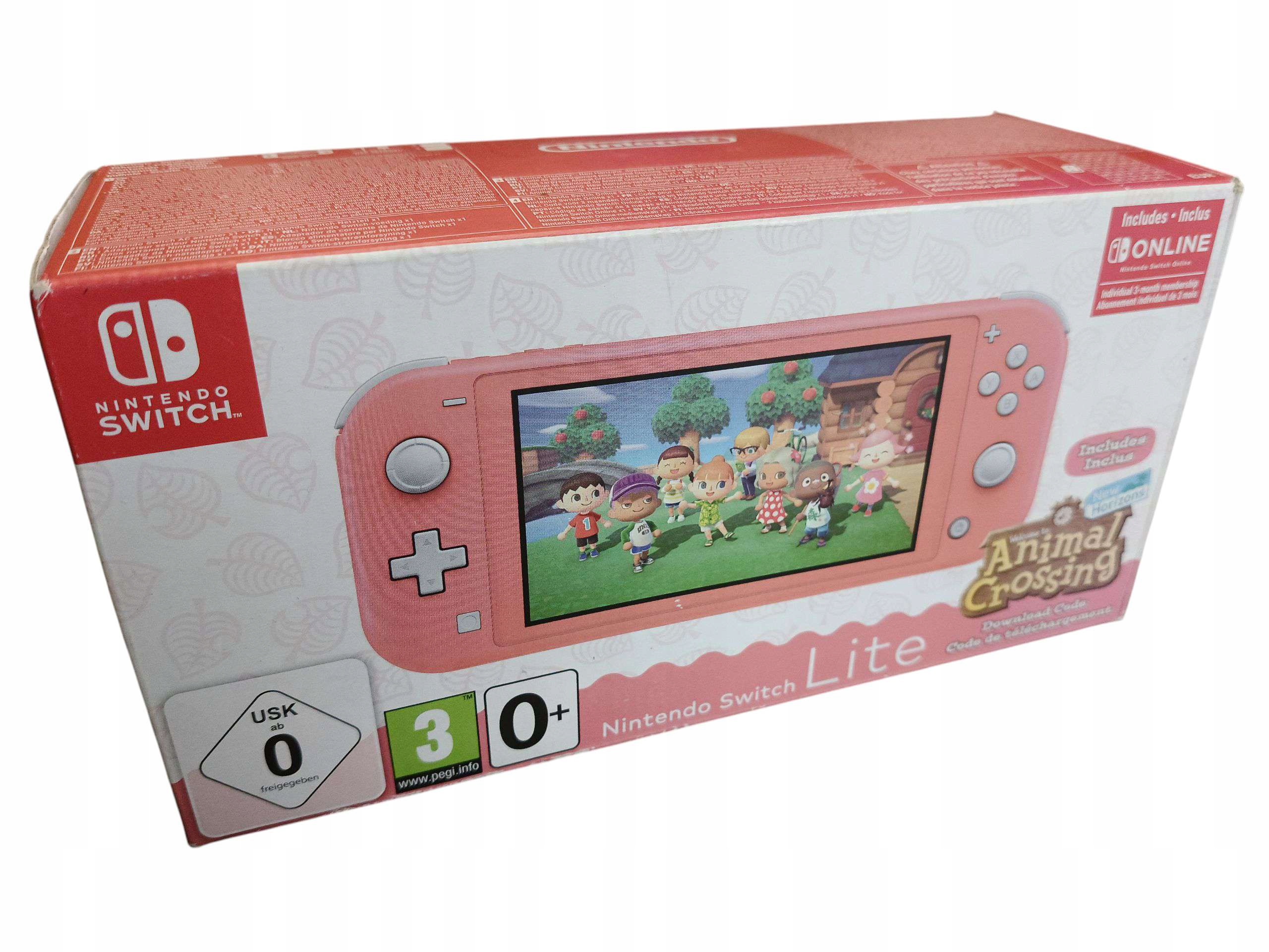 Nintendo Switch Lite koralowa z grą Animal Crossing New Horizons